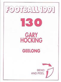 1991 Select AFL Stickers #130 Garry Hocking Back